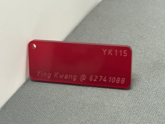 3MM YK115 TRANSLUCENT RED