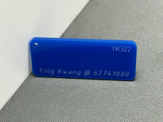 3MM YK322 OPAQUE BRIGHT BLUE