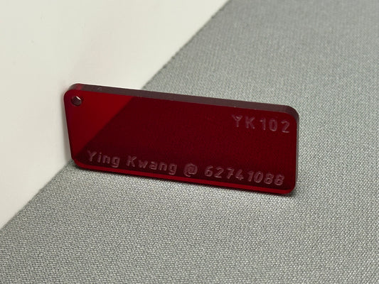 3mm YK102 TINTED RED