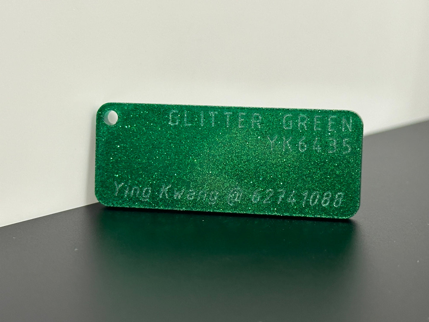 3mm YK6435 GLITTER GREEN