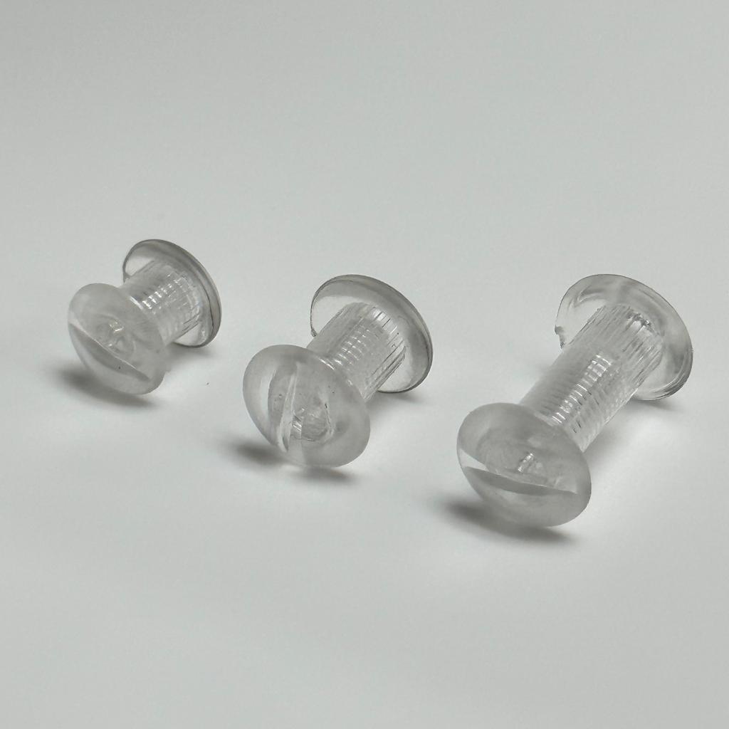 CLEAR PLASTIC PIN SCREWS (MALE / FEMALE) – Ying Kwang Acrylic Trading