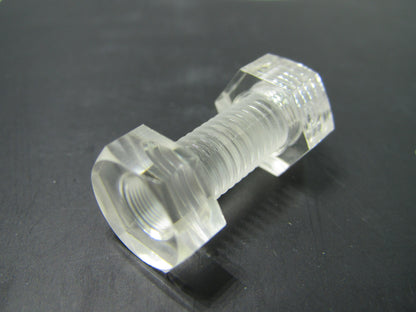 CLEAR PLASTIC SCREWS (HEX BOLT)