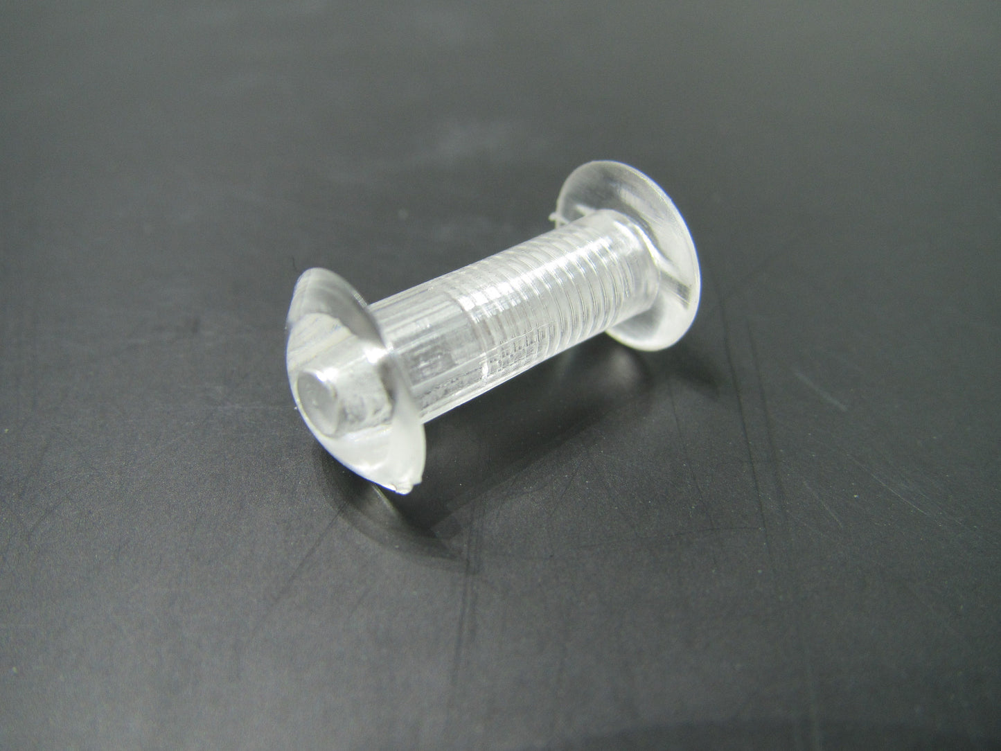 CLEAR PLASTIC PIN SCREWS (MALE / FEMALE)